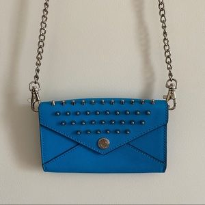 NWOT Rebecca Minkoff Blue Studded Crossbody Bag